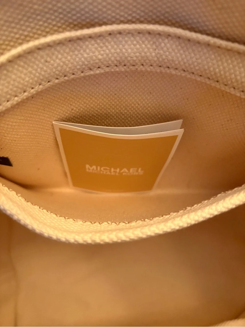 MICHAEL KORS The Michael Bag Pride Canvas Foldable Large Tote Nauralt/Acorn